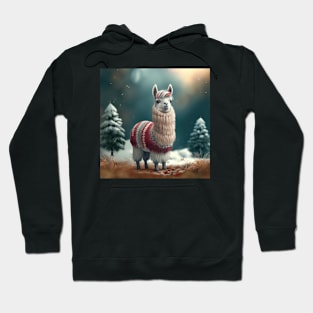 Cute Christmas Llama Hoodie